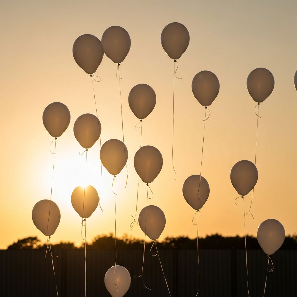 Globos para ceremonias de despedida