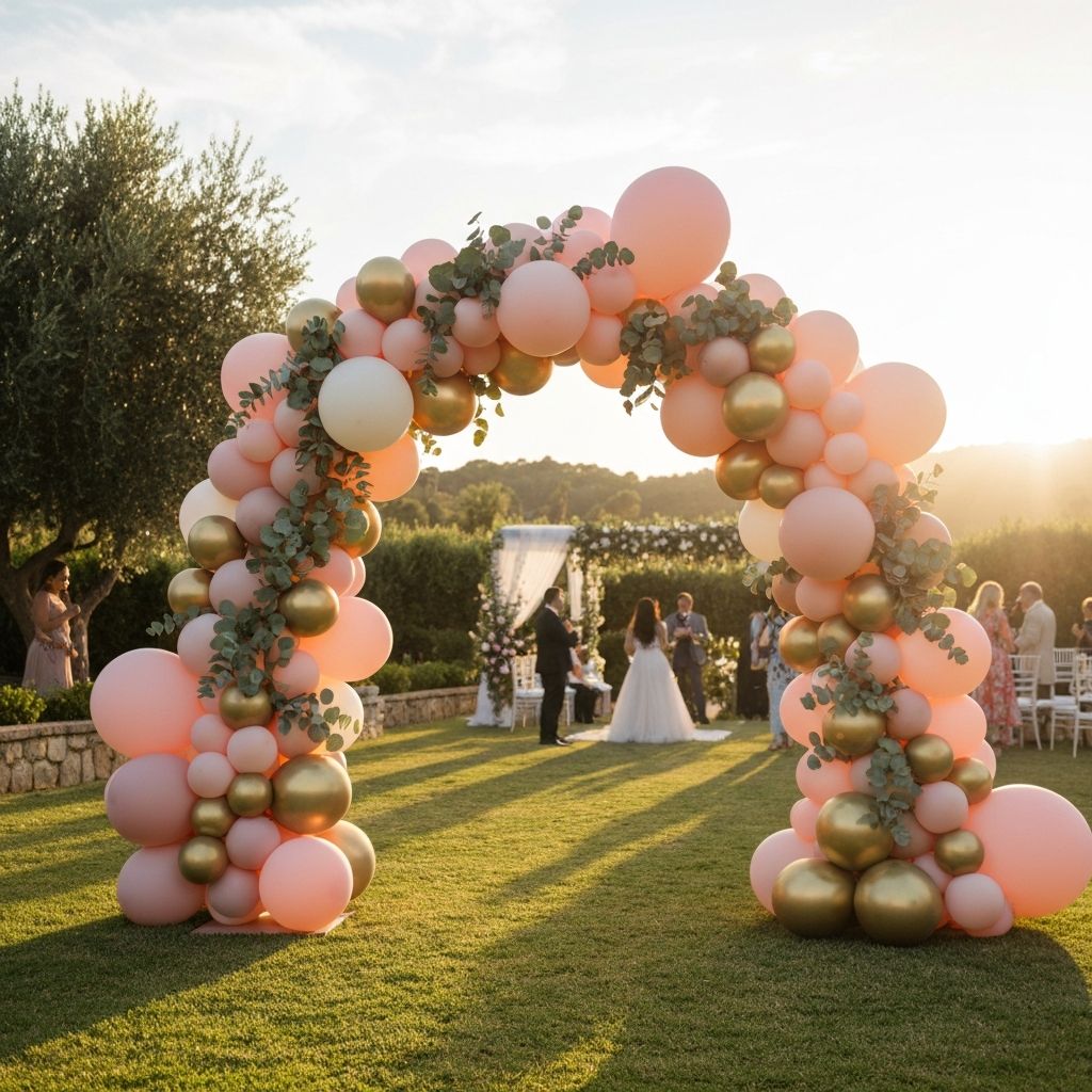 Decoración de globos de lujo
