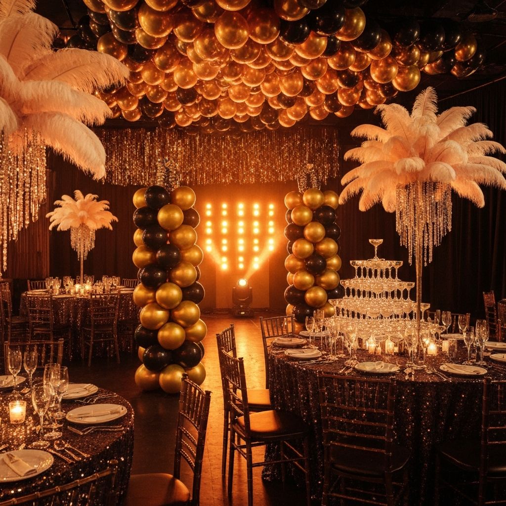 Instalación artística con globos